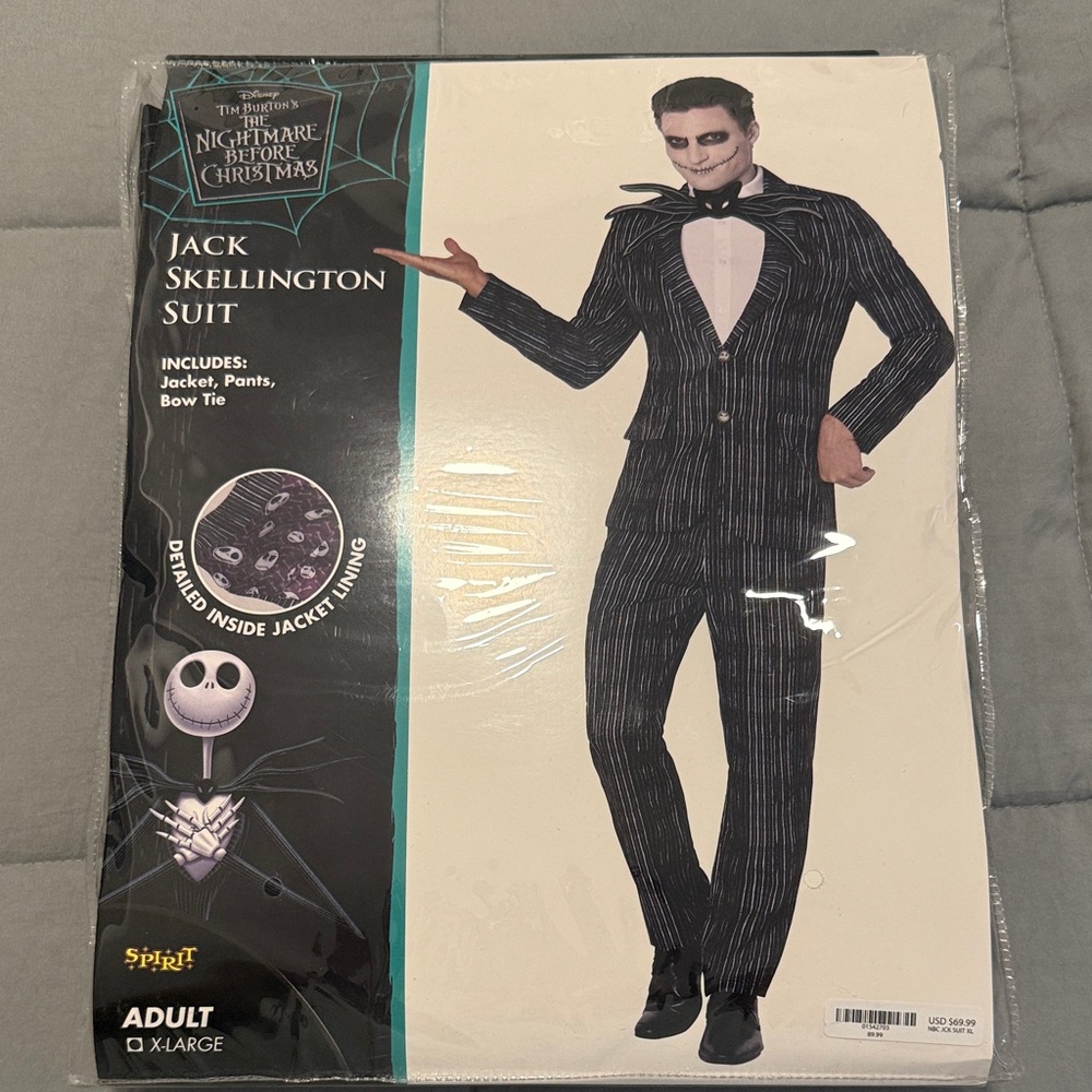 Spirit Black and White Striped Suit Costume
